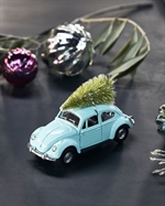 House Doctor xmas car light blue 12,5 cm på bord - Tinashjem